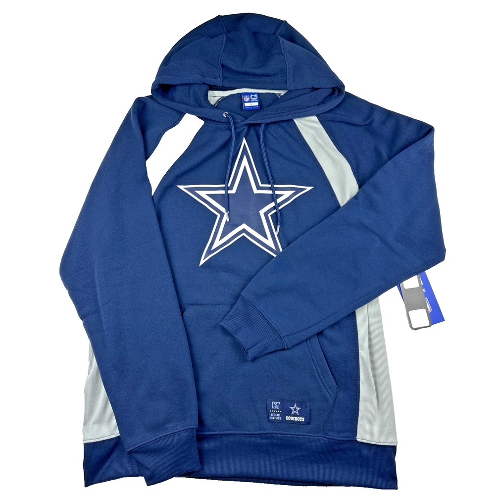 NFL‎ Ultra Game Dallas Cowboys Mens Navy Blue Fleece Hoodie Star Logo L NEW